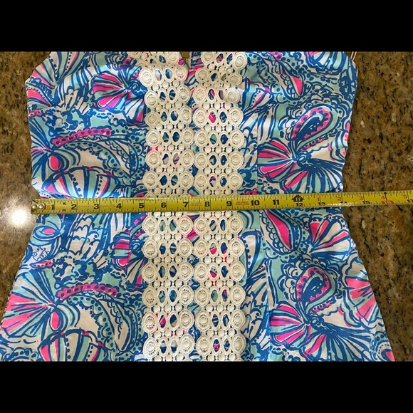 Lilly Pulitzer My Fans Blue Pink Dress 20th Anniversary Target - Picture 6 of 10